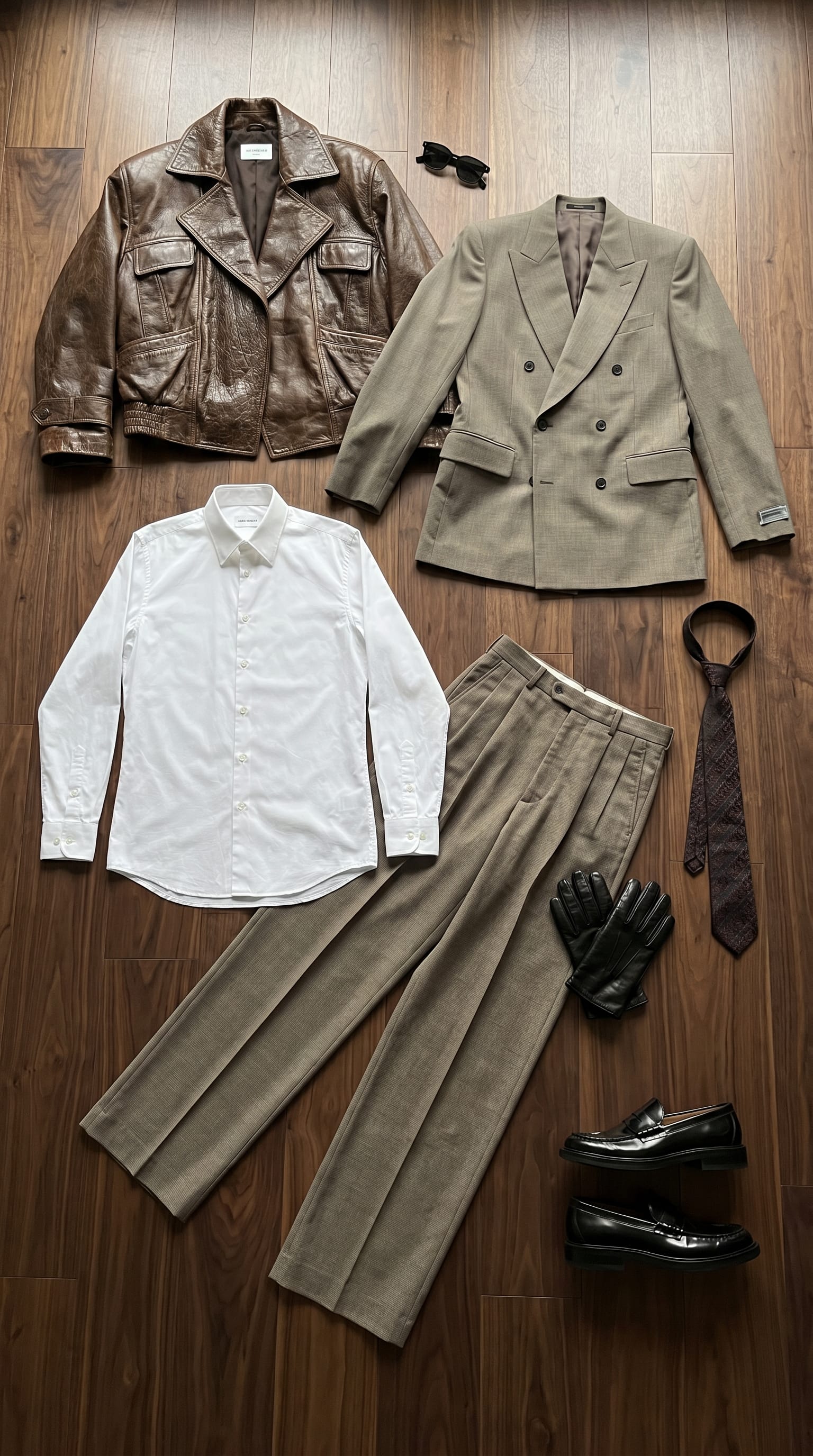 Taupe Blazer Outfit Men: Layered Tailoring for the Transitional Season flat-lay
